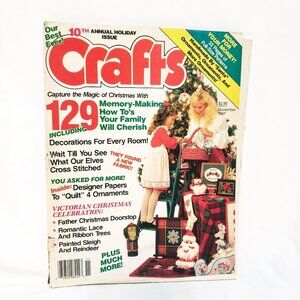 Crafts Magazine Nov 1987 Christmas 129 Projects Ornaments Victorian Decorations